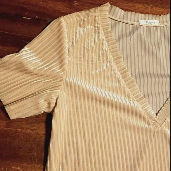 Velvet V-Neck Top - Picture 1 of 3